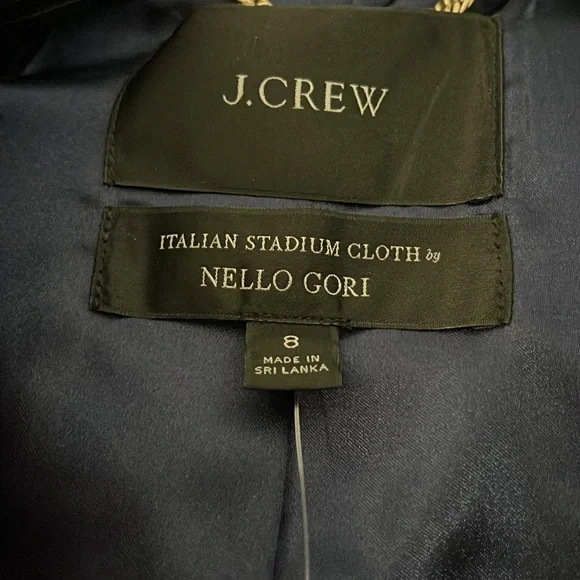 NWT J.Crew Italian Stadium Cloth coat - Picture 4 of 7